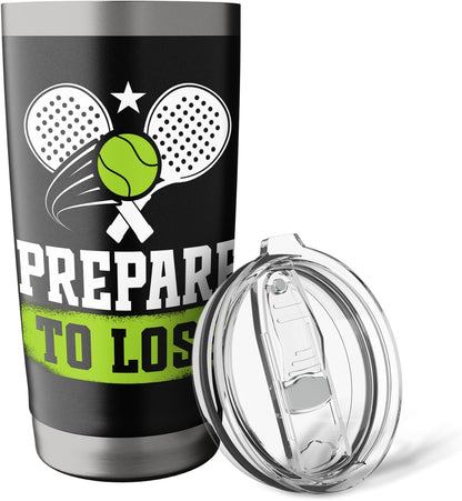 Padel Game Padel Racket Padel Tennis Prepare to Padel Stainless Steel Insulated Tumbler