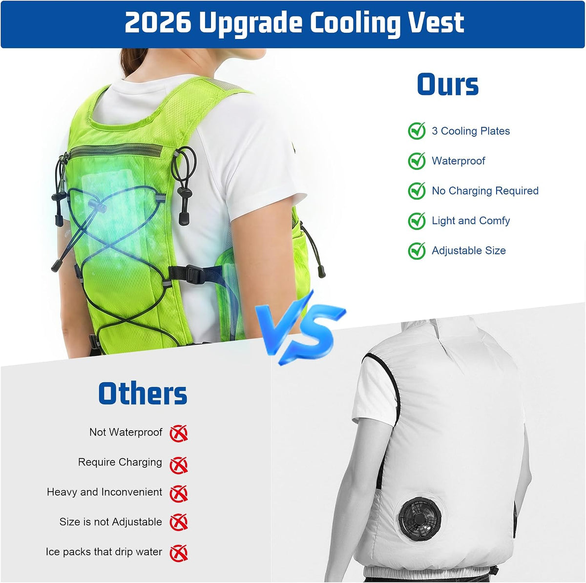 Cooling Vest,Aerospace-Grade Material Ice Vest for Men Women