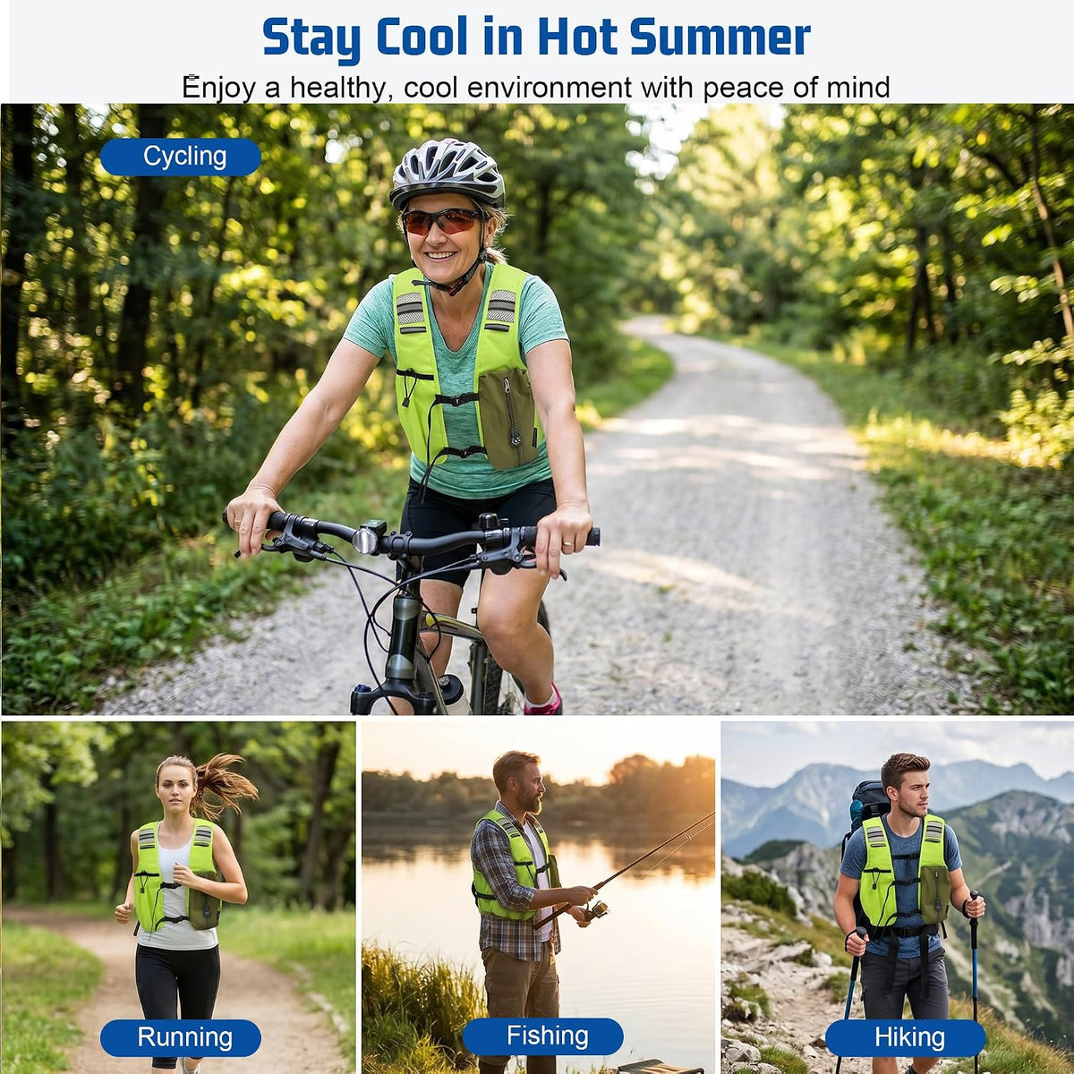 Cooling Vest,Aerospace-Grade Material Ice Vest for Men Women