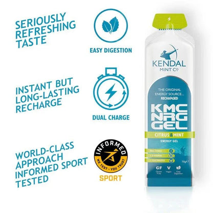 KMC NRG GEL Citrus & Mint Flavour Bundle L (48x70g Gels)